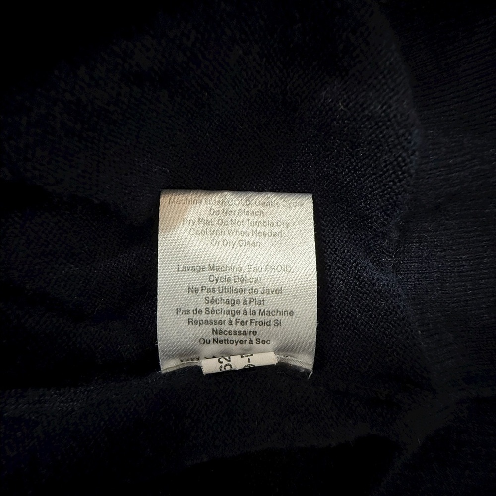 Smartwool Men’s 1/4 Zip Sweater Navy &Gray Size Medium Merino Wool Blend *Read - Picture 5 of 7